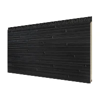 Schwarze Metallverkleidung für Häuser